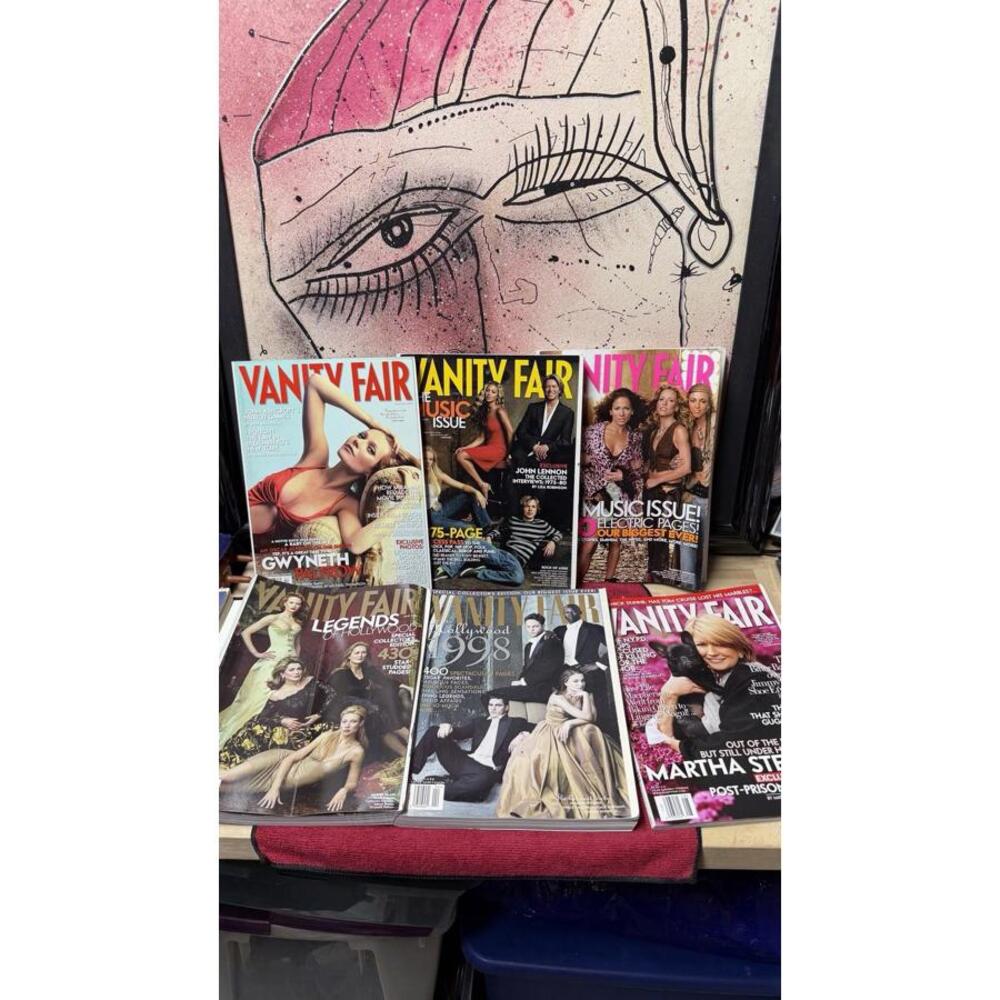 Vanity Fair Magazine Lot 1998–2005 Hollywood Music‎ Issue 6 Collectors